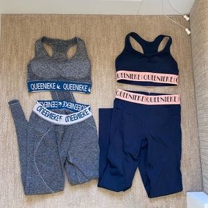 NWOT set of 2 workout leggings + sports bra